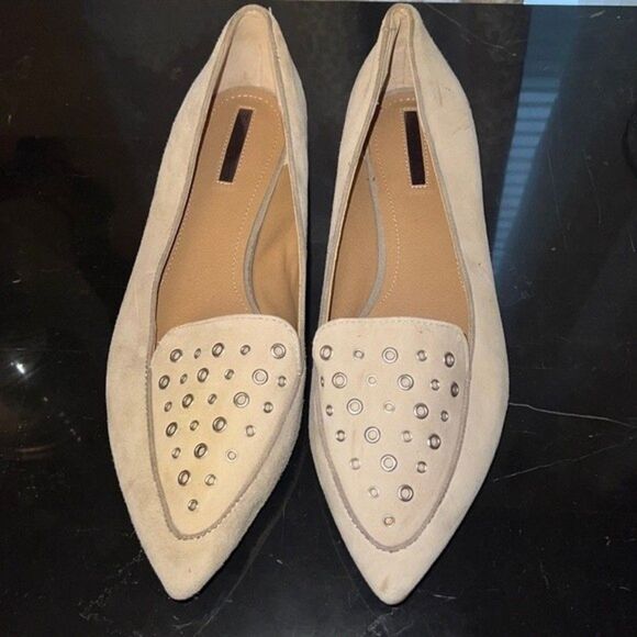 Tahari Esther Pointed Toe Flats – Cream | Size 9.5 - Picture 1 of 5